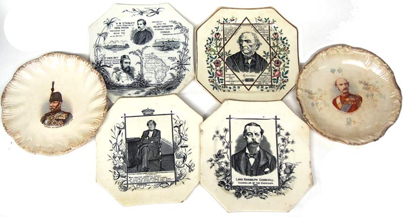 Set of eight Victorian Plates