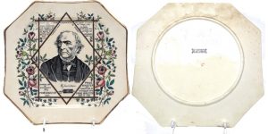 Collectible plate depicting Prime Minister William Gladstone